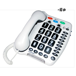 Téléphone Ampli Power 50 blanc Geemarc