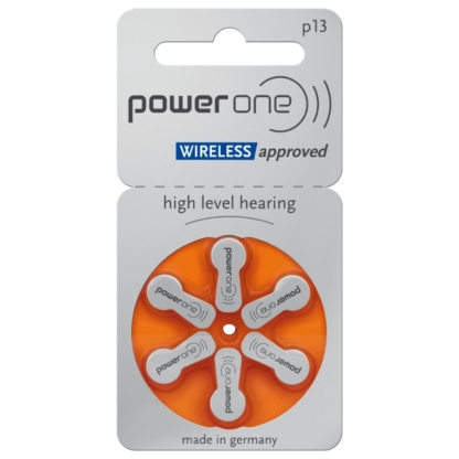 Piles auditives 13 Power One 0% mercure