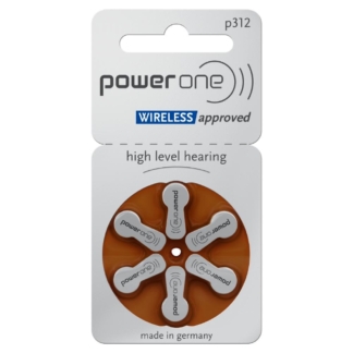Piles auditives 312 Power One 0% mercure