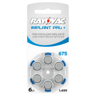 Piles auditives 675 Rayovac pour implant